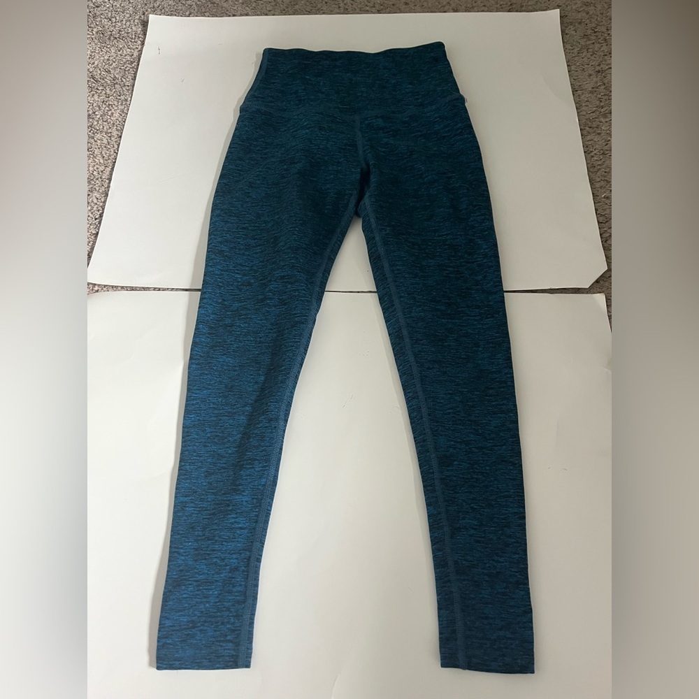 Beyond Yoga Teal Blue Melange High-Rise Leggings